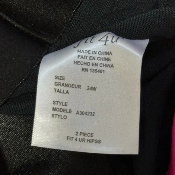 NWT Women’s Fit 4 U Two Piece Swim Suit 24W - Picture 3 of 9